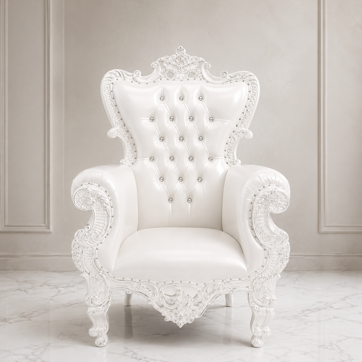 Queen Sonia Throne Chair - Vinyl