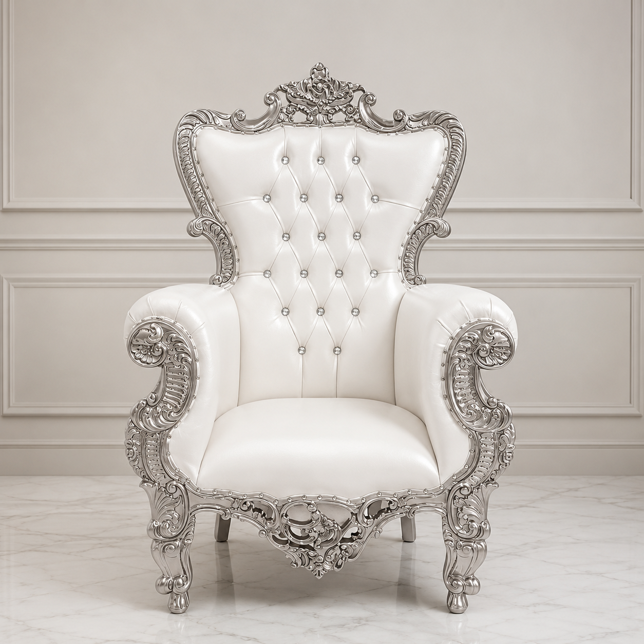 Queen Sonia Throne Chair - Vinyl