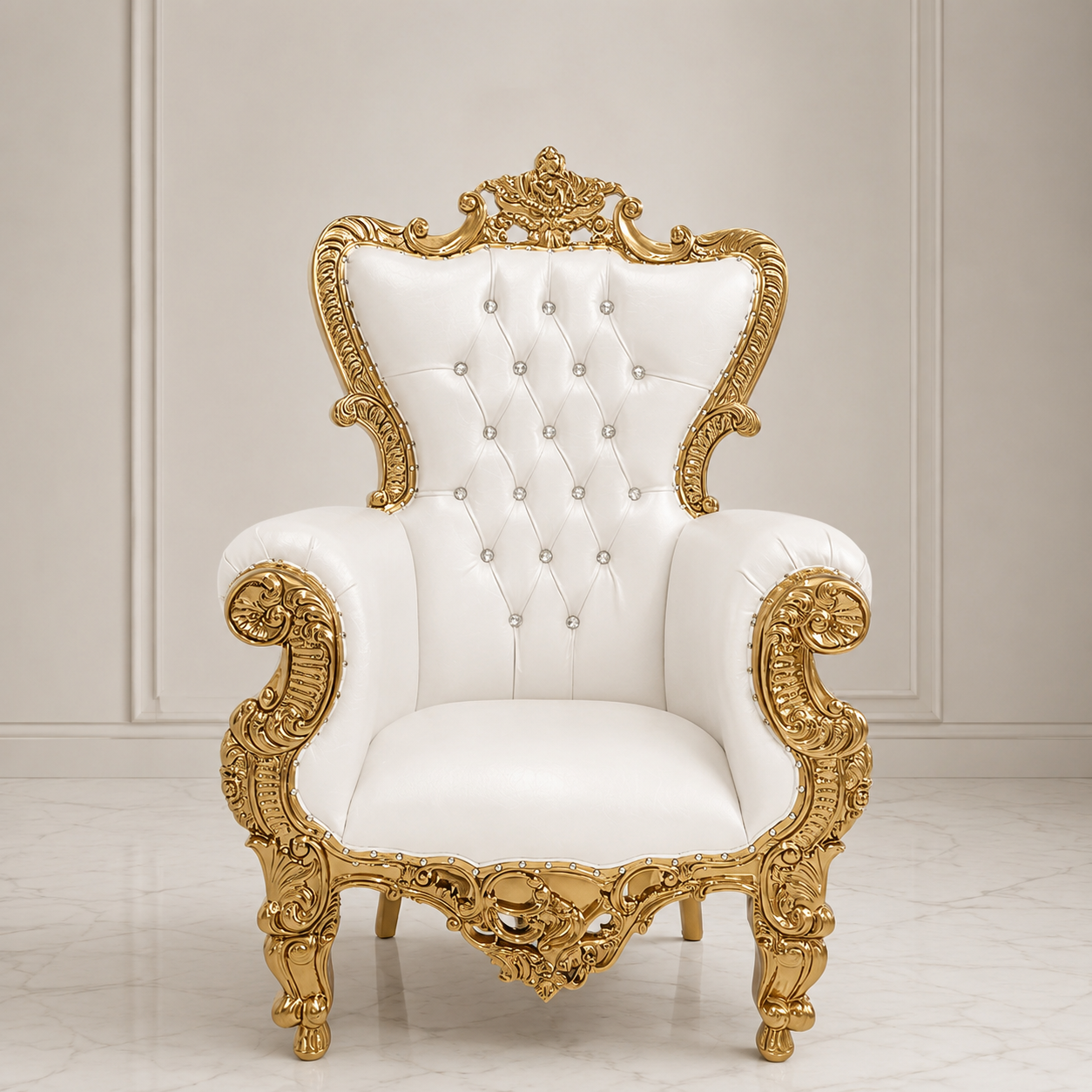 Queen Sonia Throne Chair - Vinyl