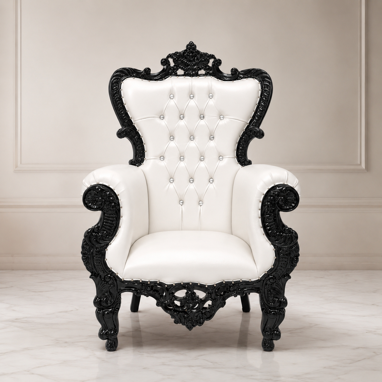 Queen Sonia Throne Chair - Vinyl
