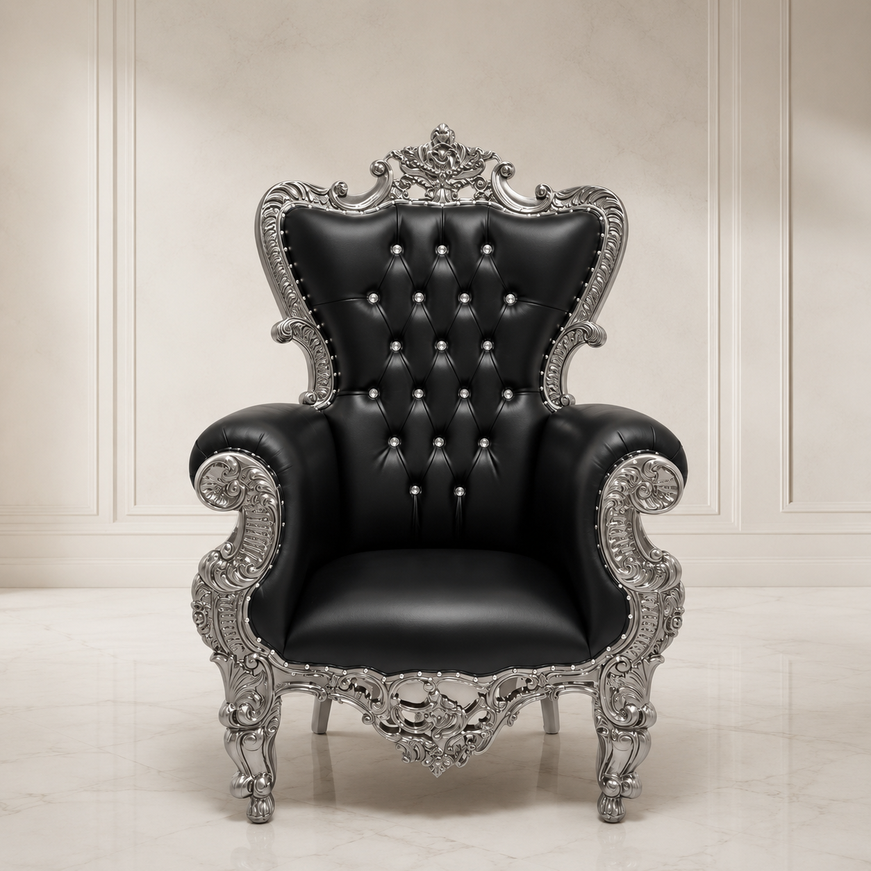 Queen Sonia Throne Chair - Vinyl