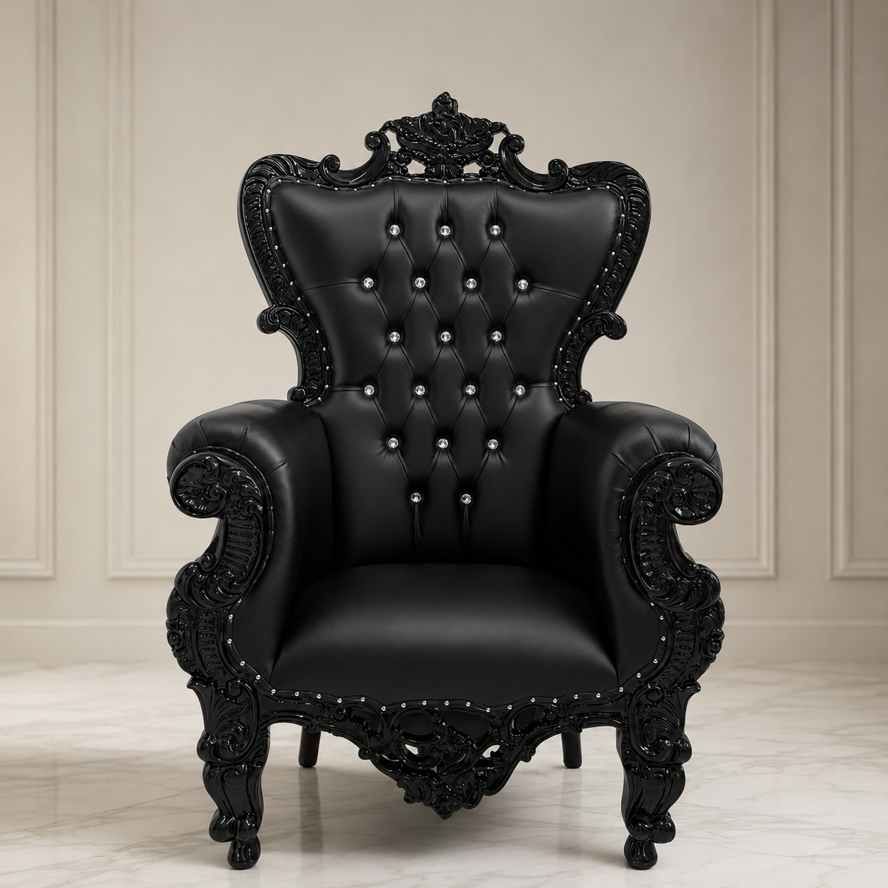 Queen Sonia Throne Chair - Vinyl