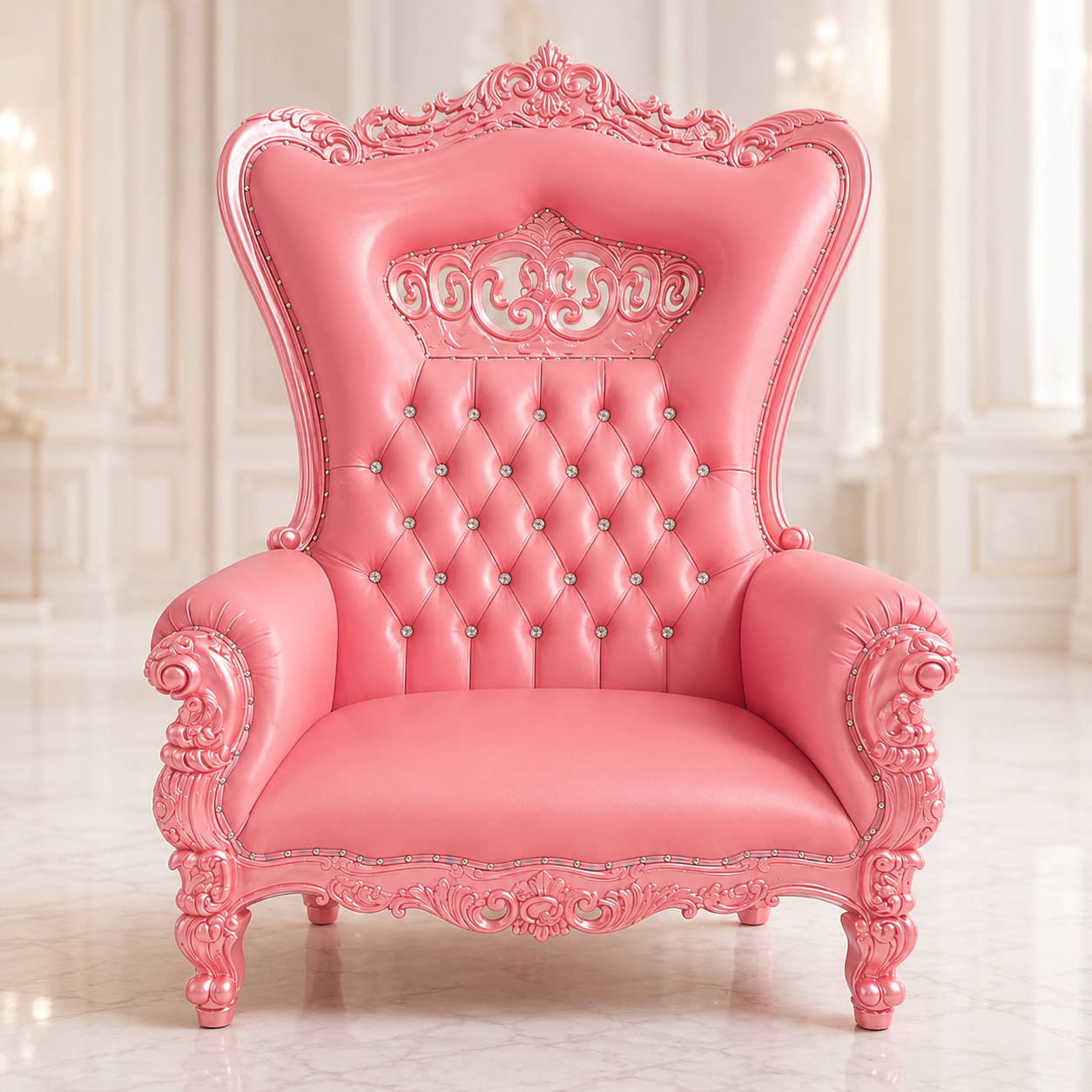 Crown Tiffany Extra Wide Throne Chair