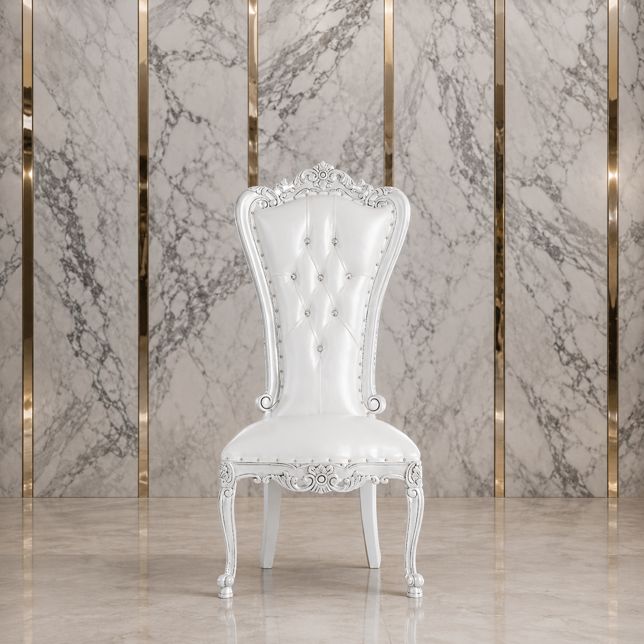 Sillón sin brazos con acento Valentina