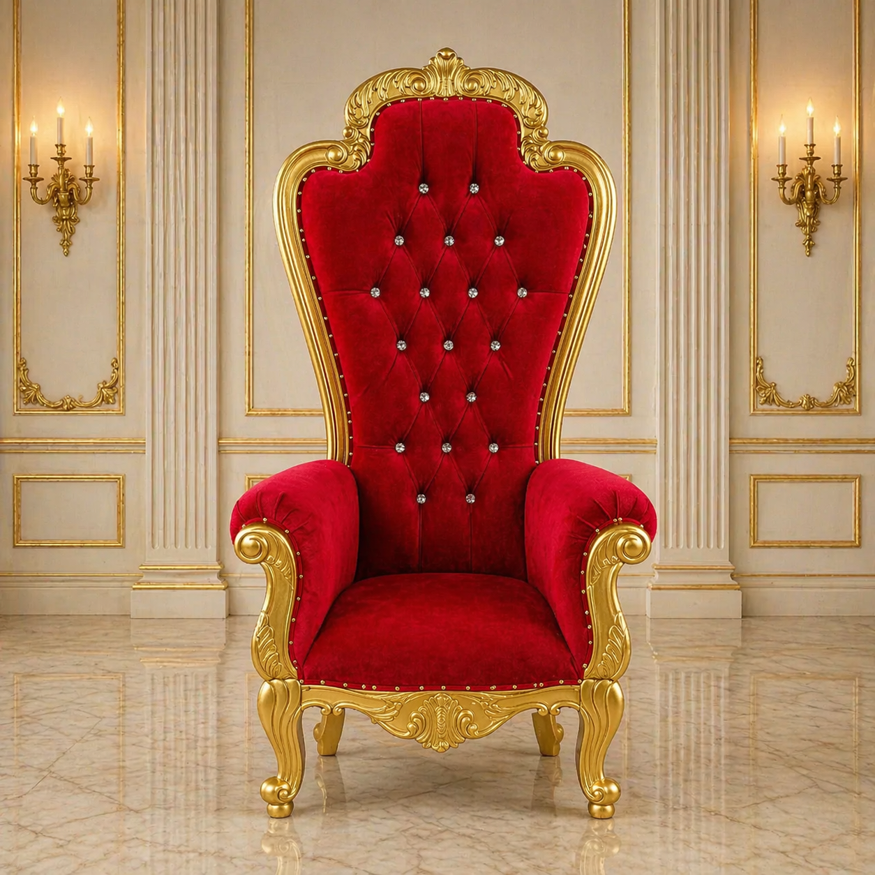 Reina Royal Arm Throne Chair