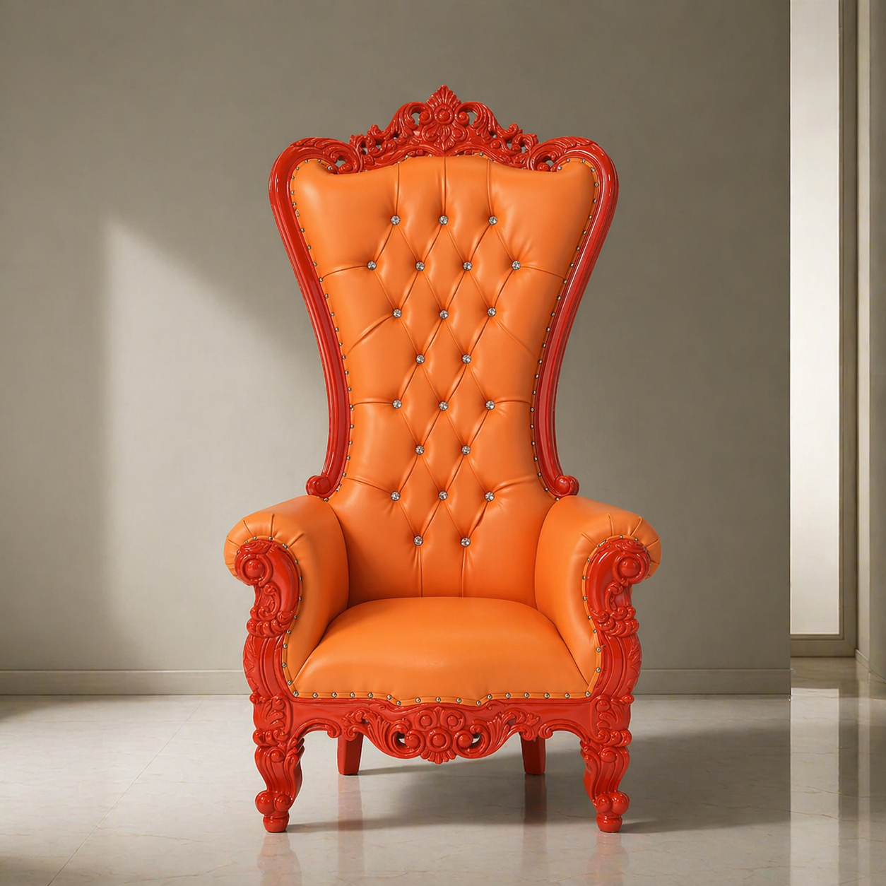 Chloe Throne Chair - Vinyl