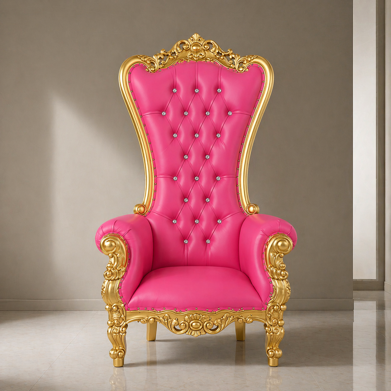 Queen Tiffany Throne Chair - Vinyl