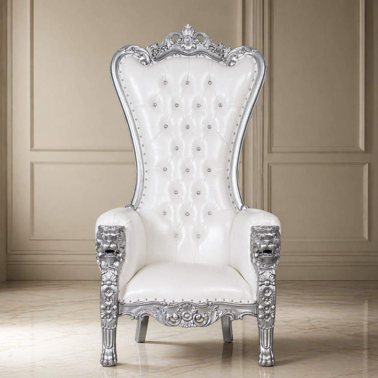 Fauteuil trône de lion de la reine Tiffany