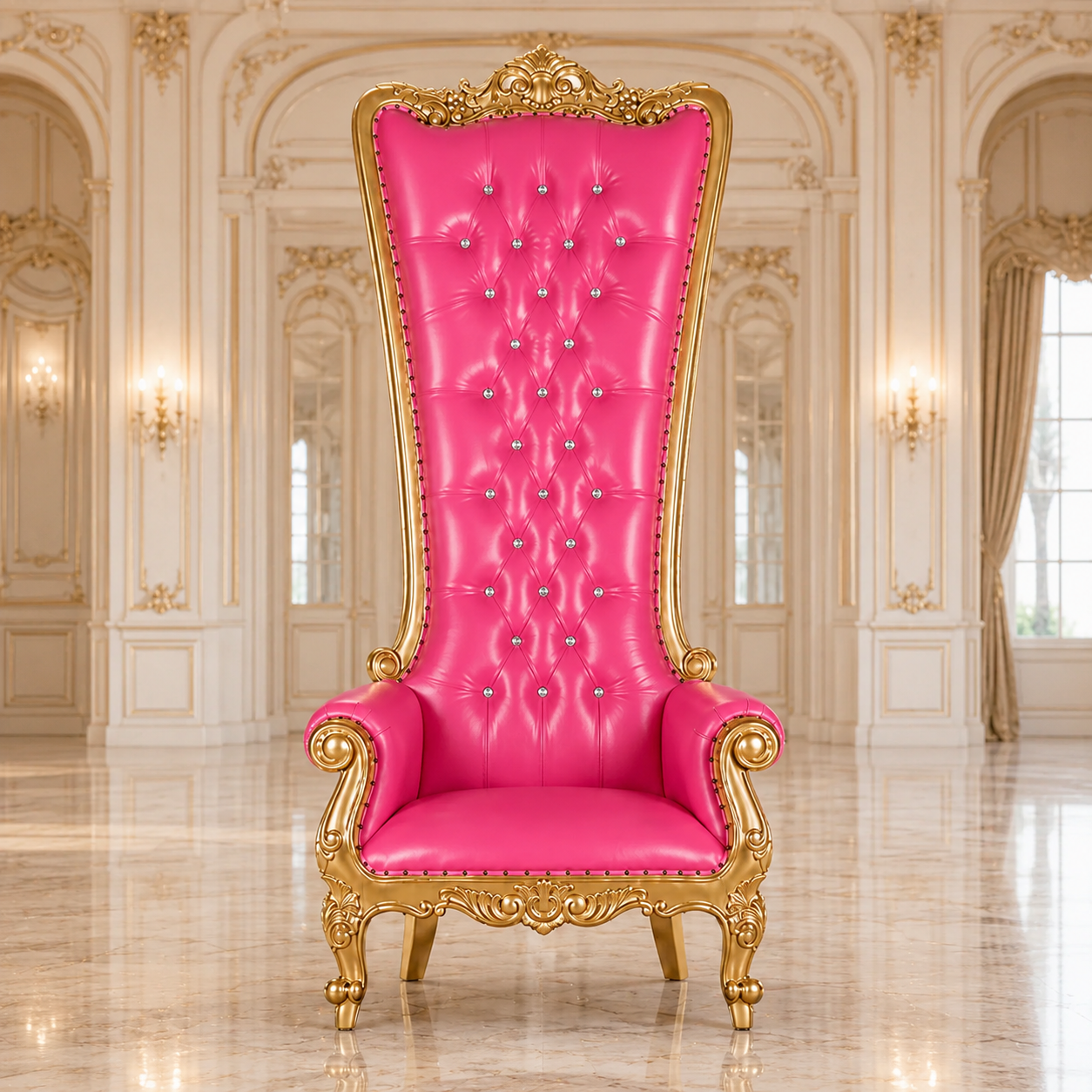 Fauteuil trône Queen Tiffany 108"