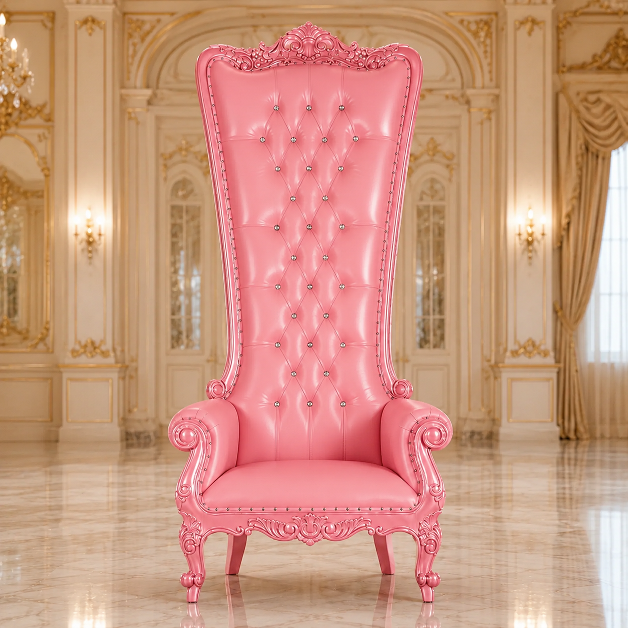 Fauteuil trône Queen Tiffany 108"