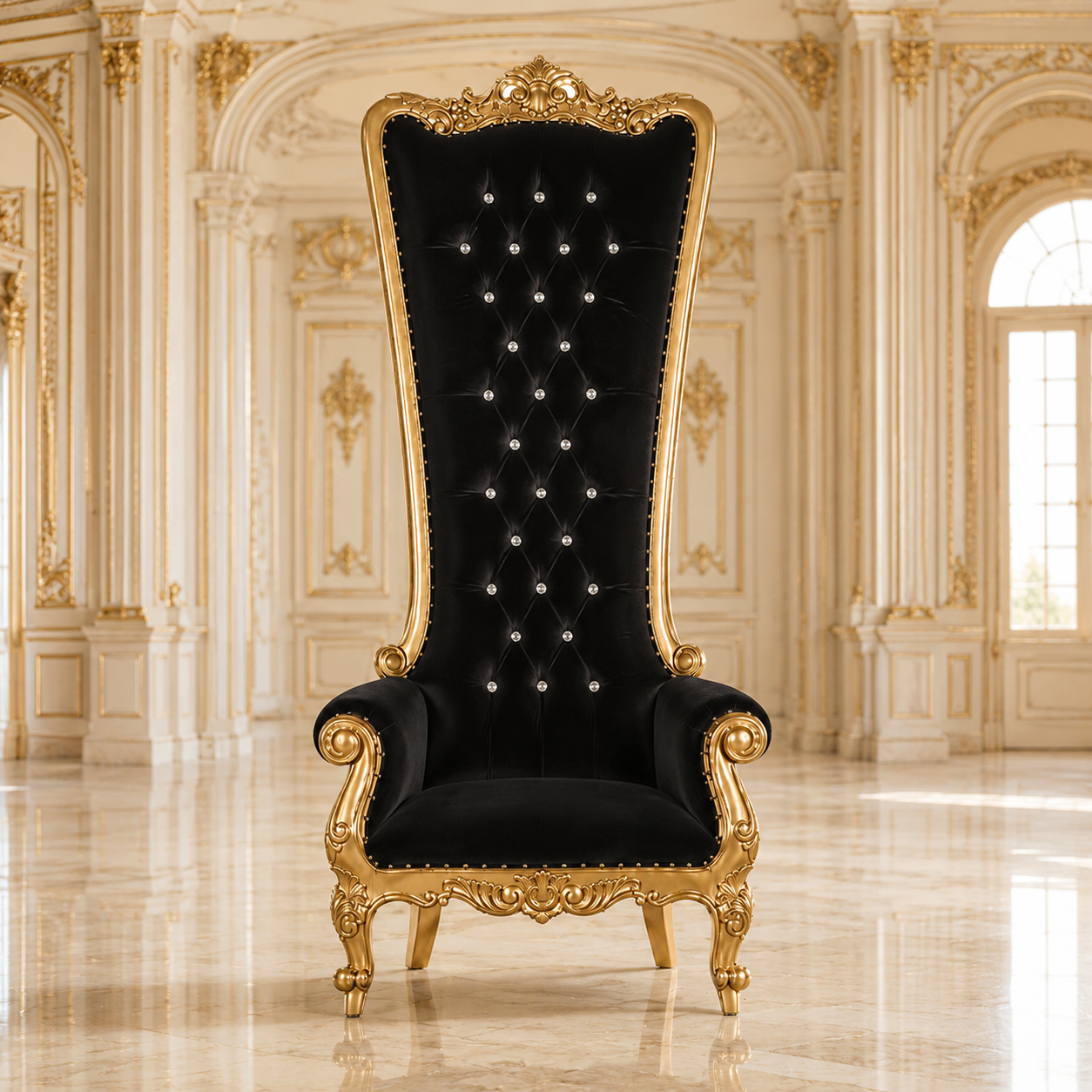 Fauteuil trône Queen Tiffany 108"