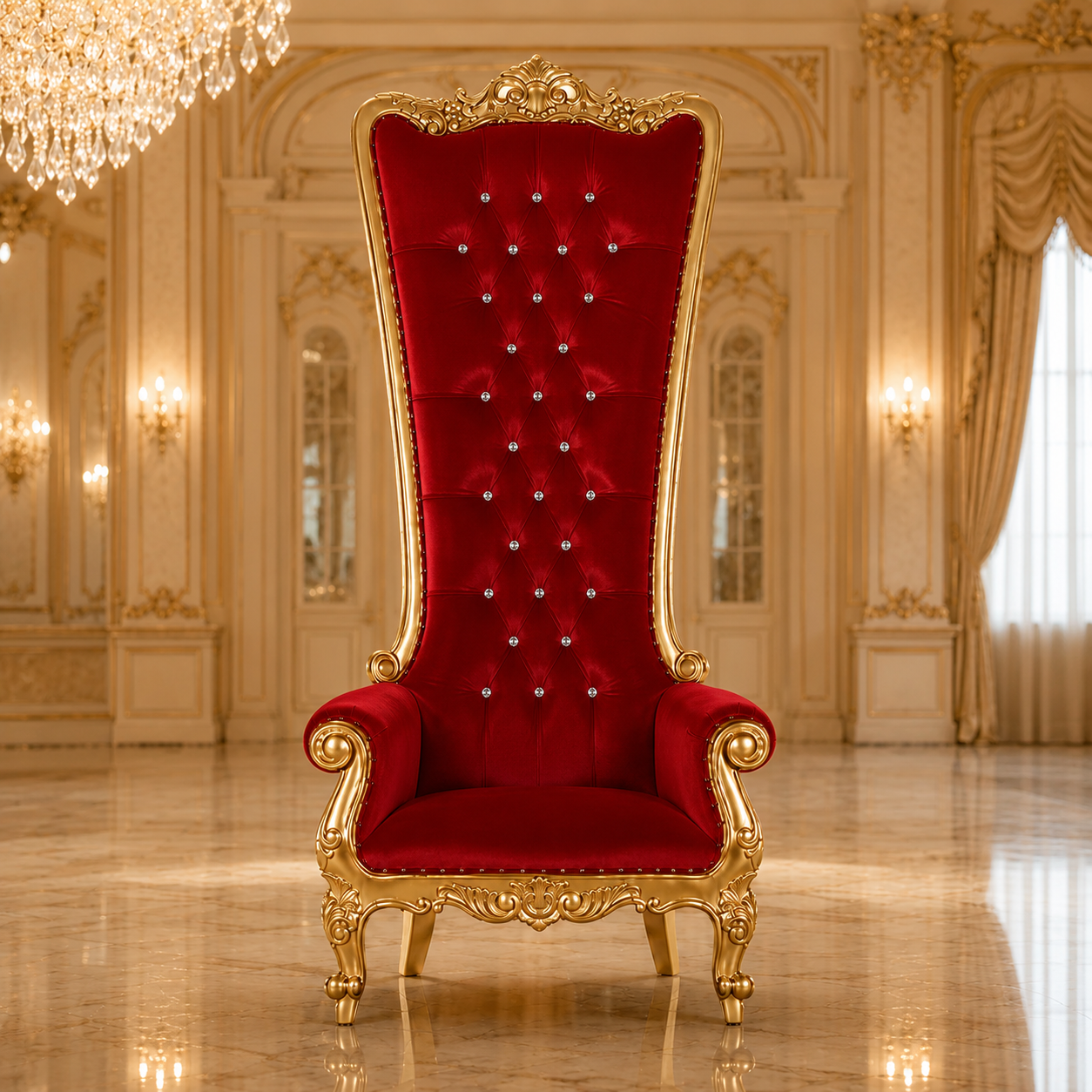 Fauteuil trône Queen Tiffany 108"