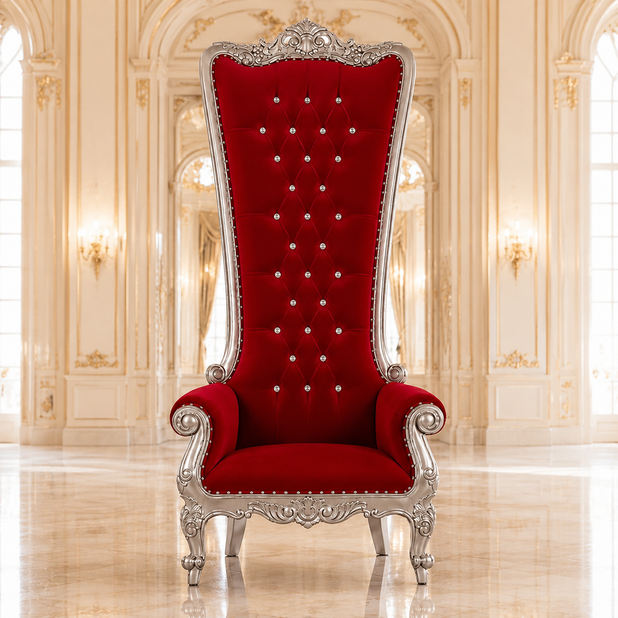 Fauteuil trône Queen Tiffany 108"