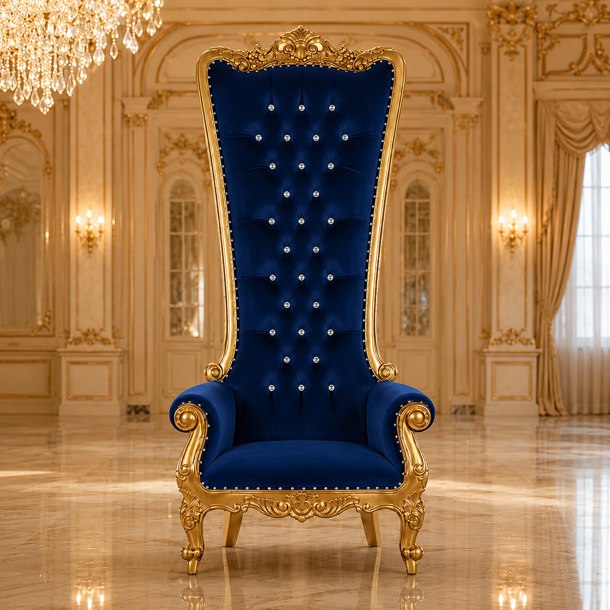 Fauteuil trône Queen Tiffany 108"