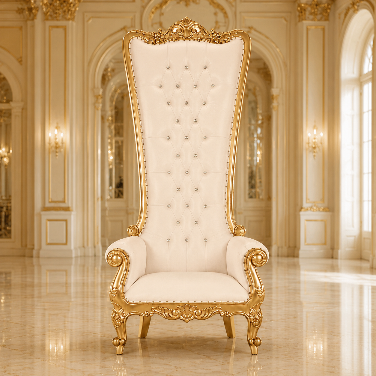 Fauteuil trône Queen Tiffany 108"