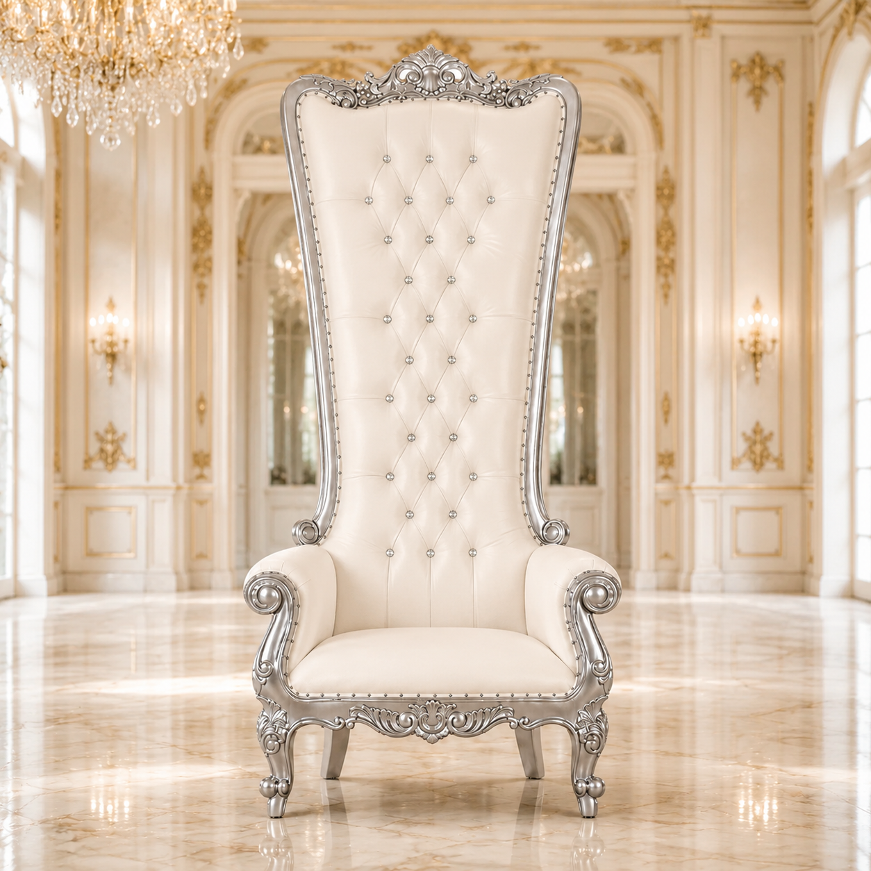 Fauteuil trône Queen Tiffany 108"