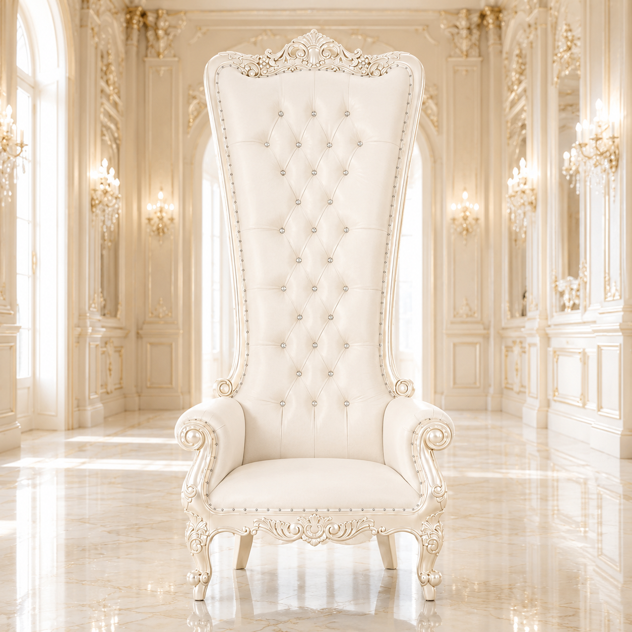 Fauteuil trône Queen Tiffany 108"