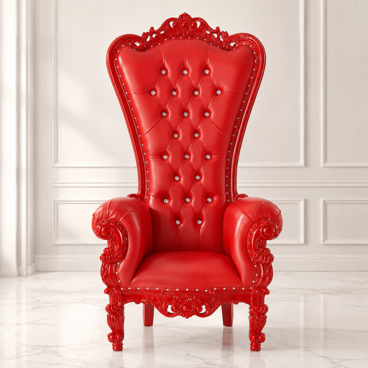 Chloe Throne Chair - Vinyl