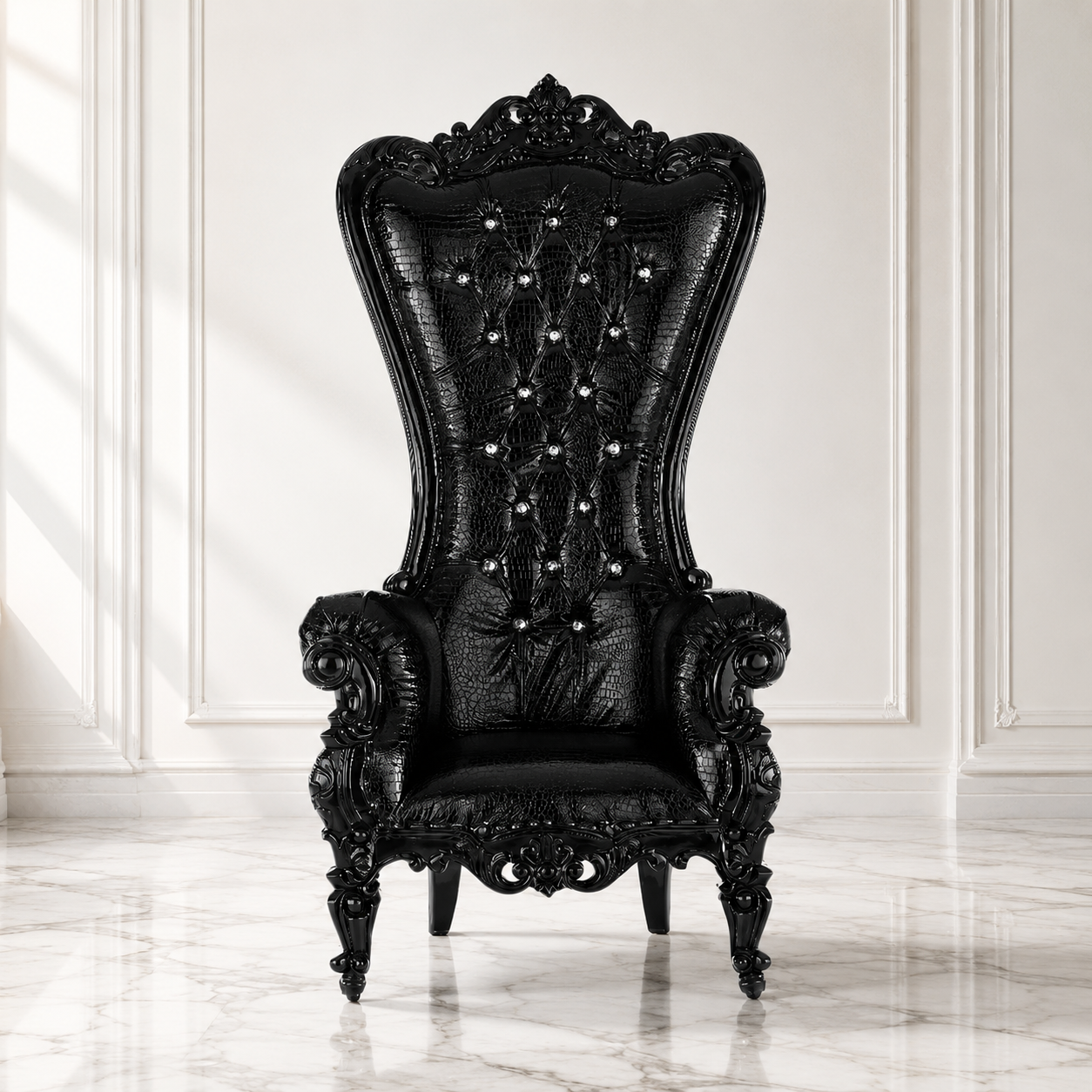Chloe Throne Chair - Vinyl