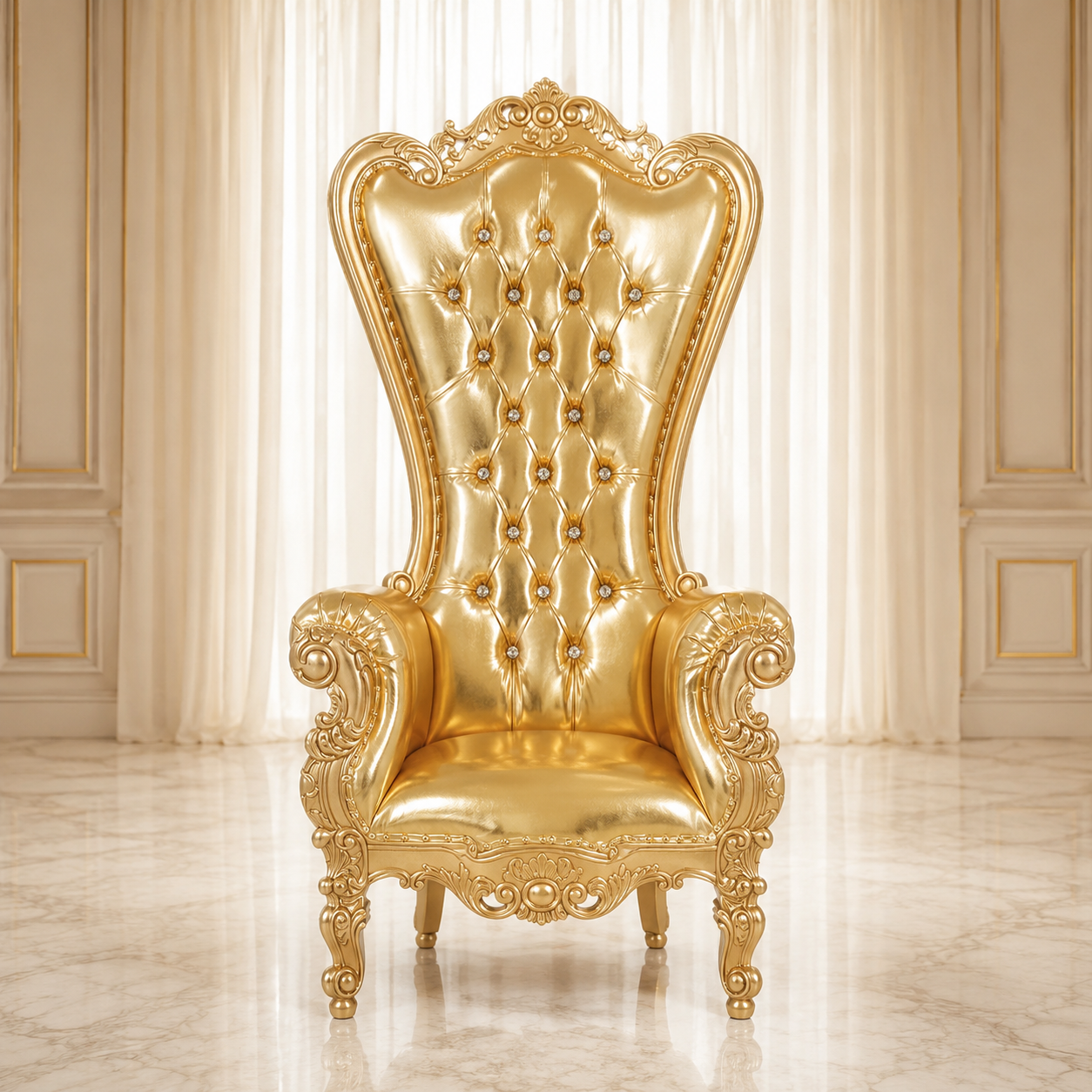 Chloe Throne Chair - Vinyl
