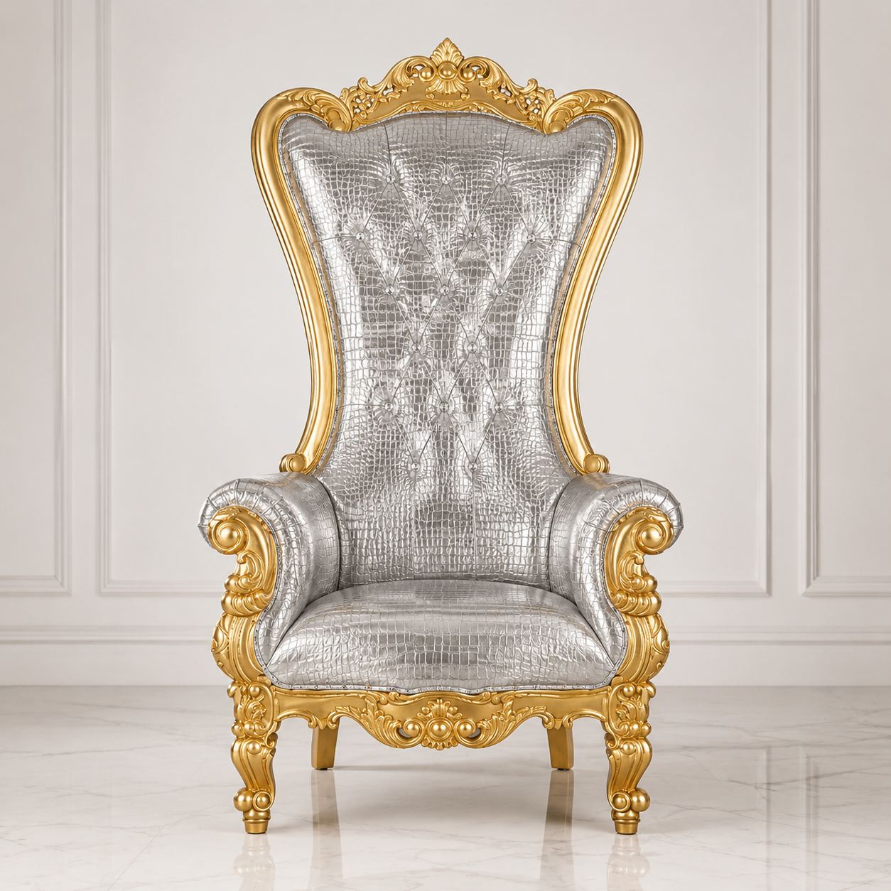 Chloe Throne Chair - Vinyl