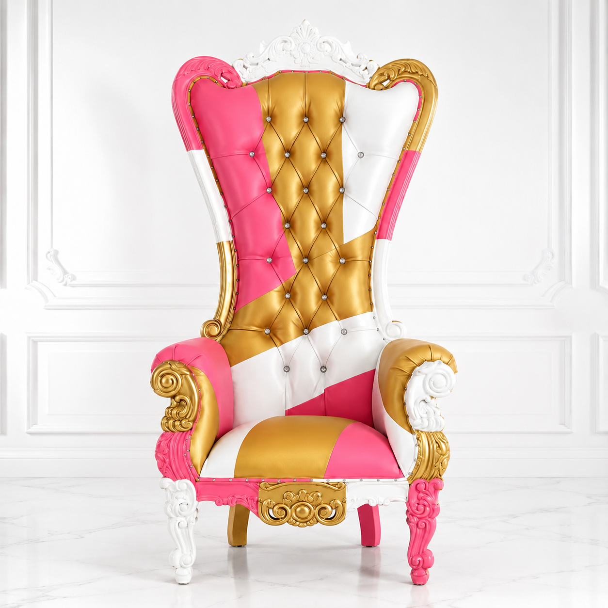 Chloe Throne Chair - Vinyl