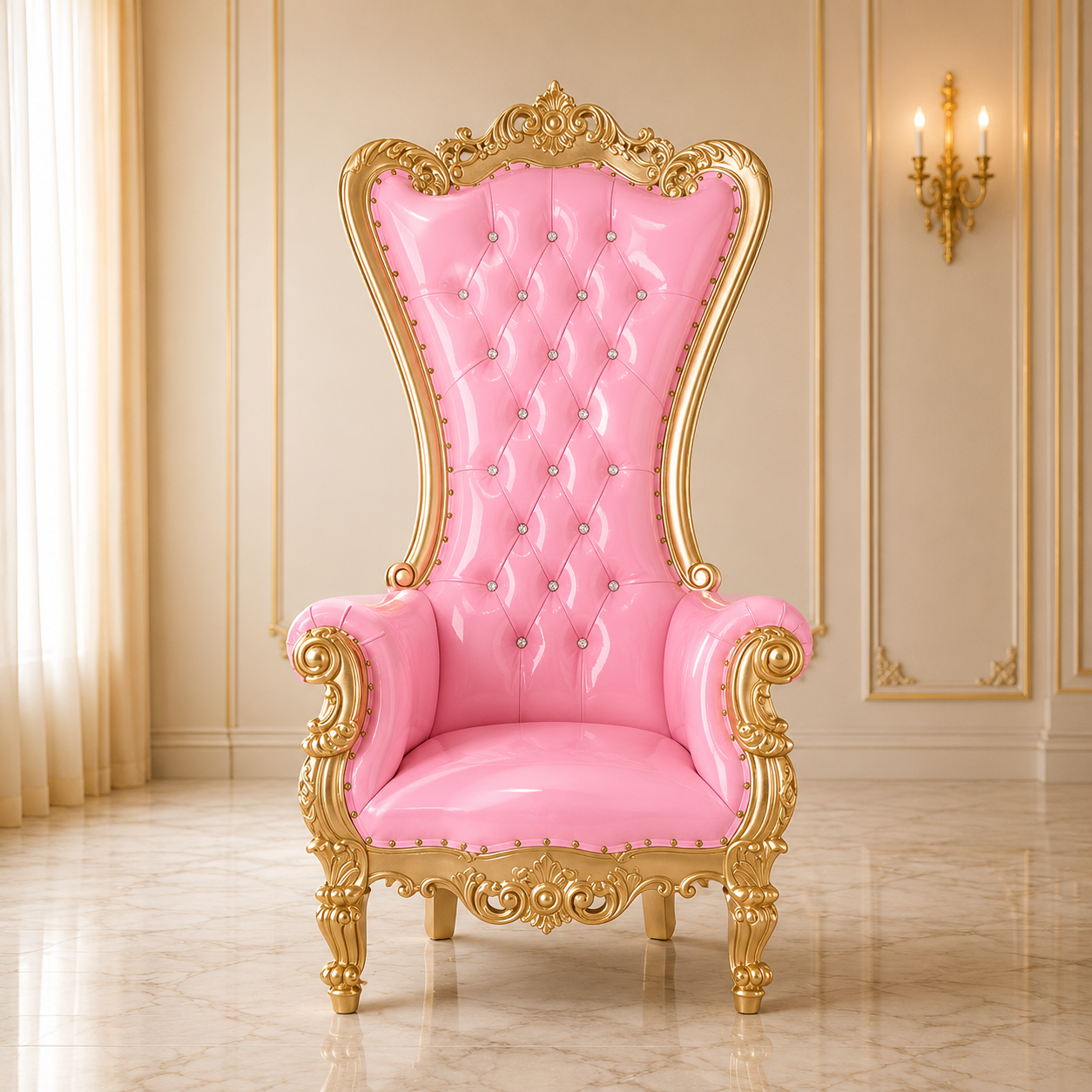 Chloe Throne Chair - Vinyl