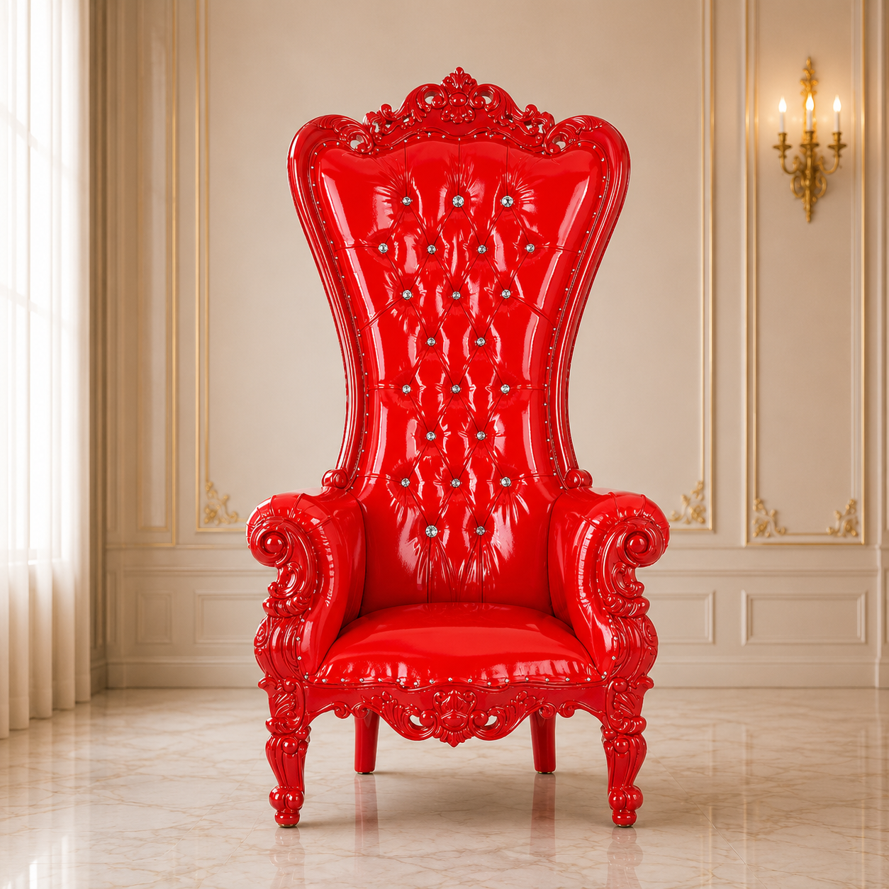 Chloe Throne Chair - Vinyl