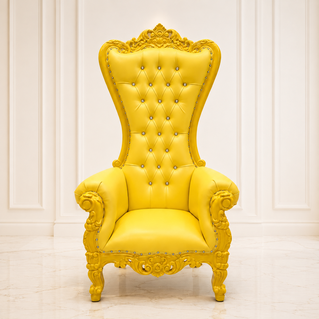 Chloe Throne Chair - Vinyl