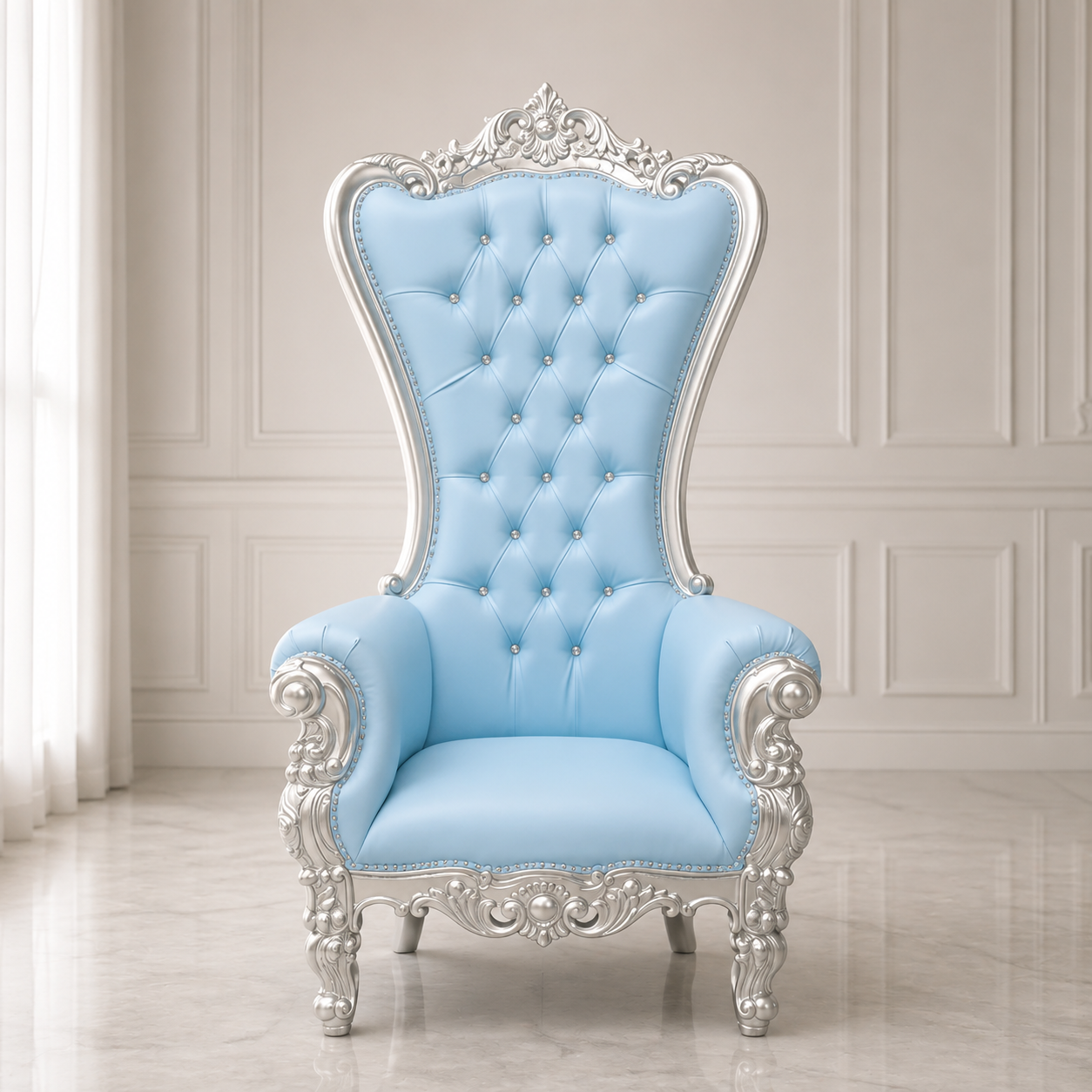Chloe Throne Chair - Vinyl