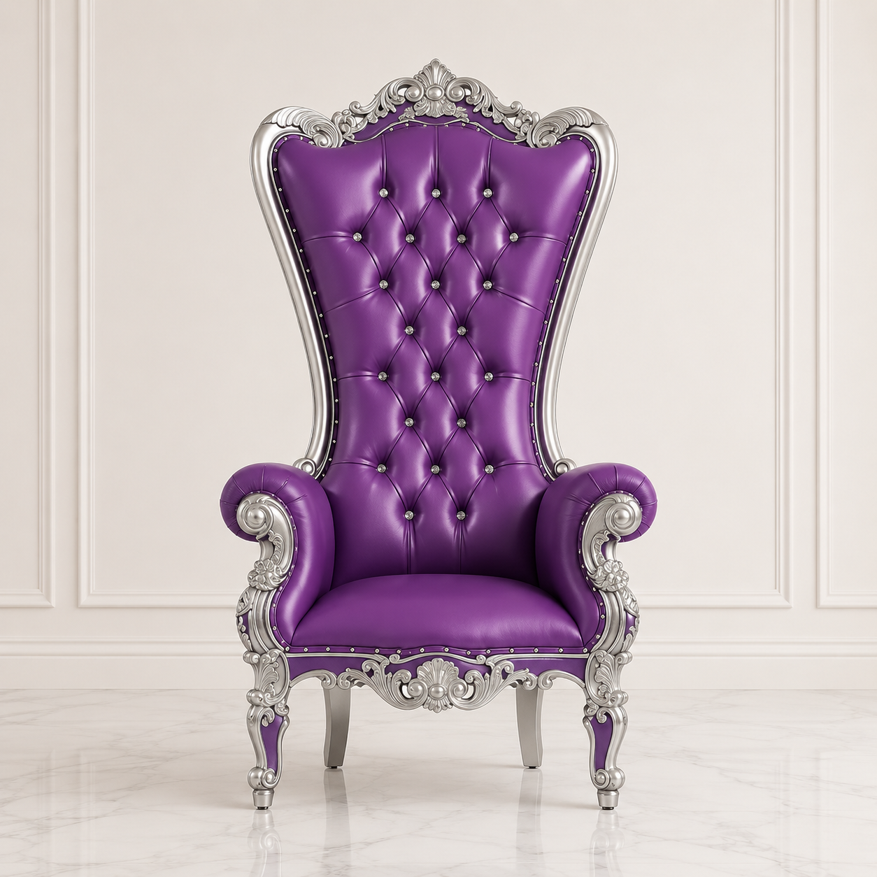 Chloe Throne Chair - Vinyl