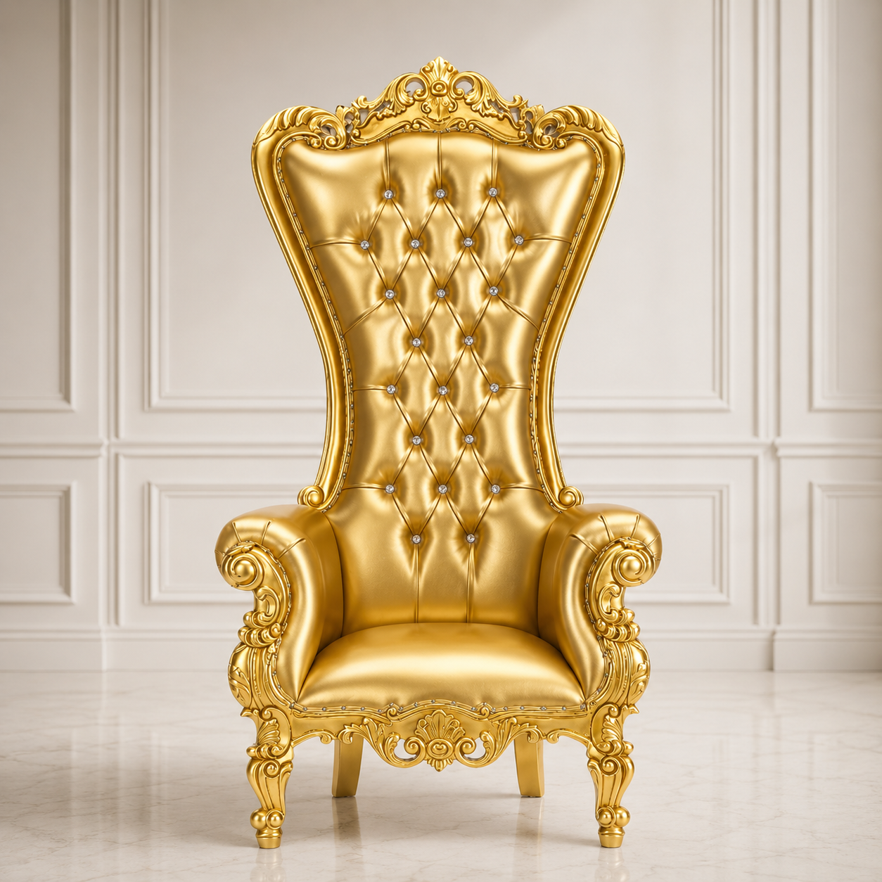 Chloe Throne Chair - Vinyl