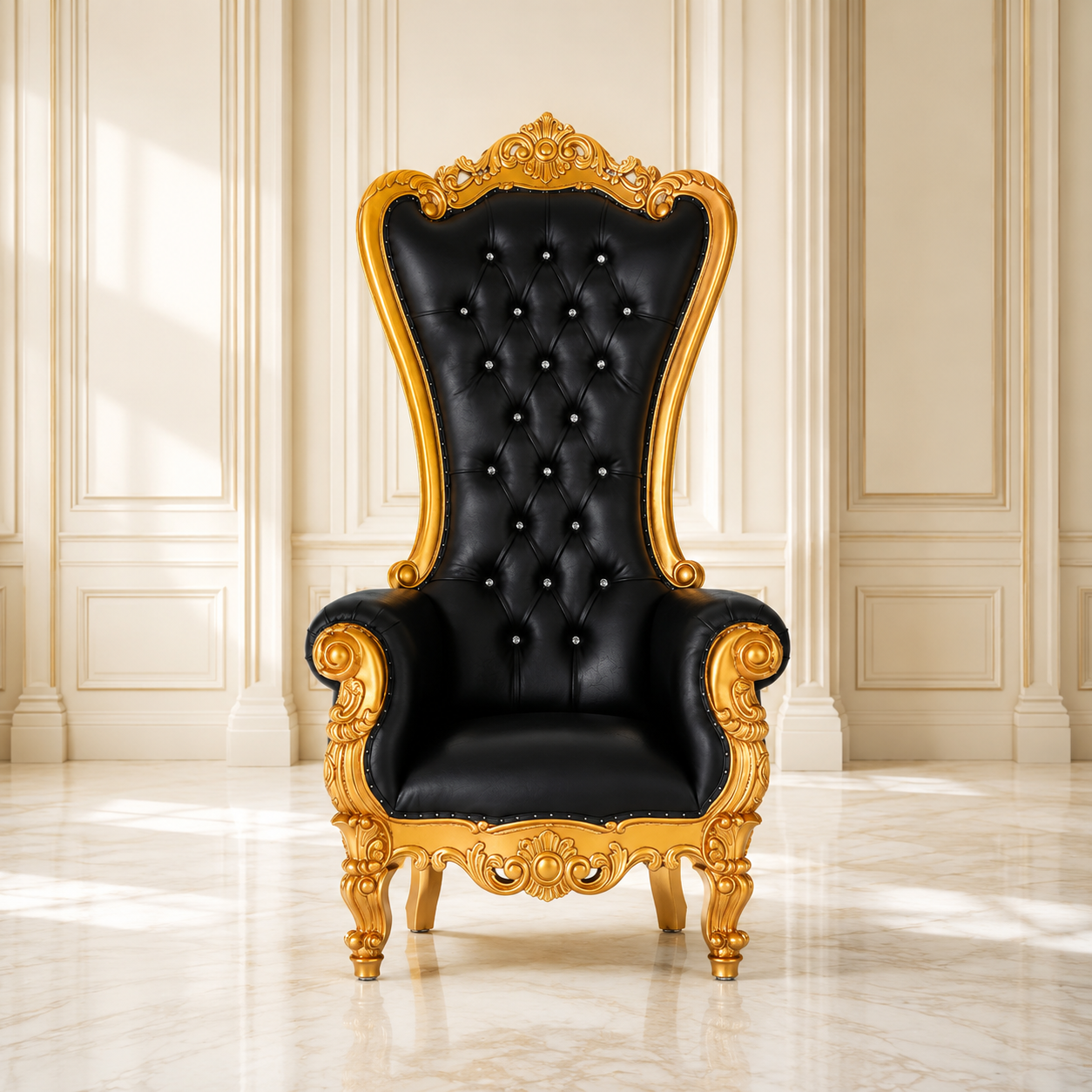 Chloe Throne Chair - Vinyl