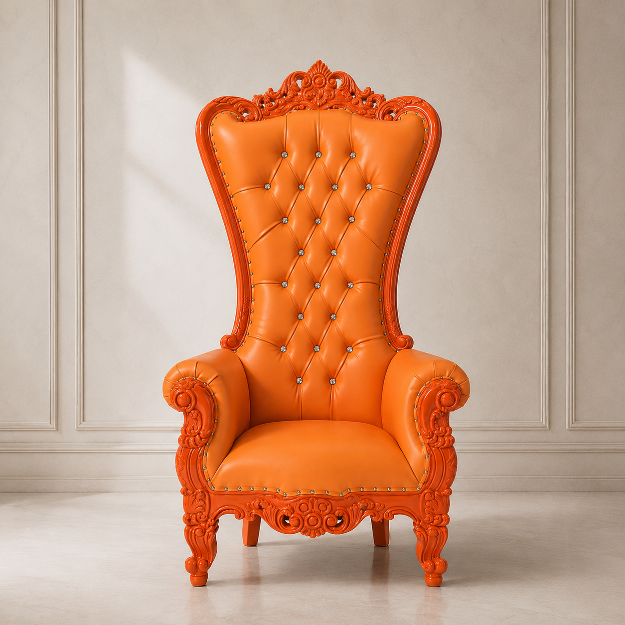 Chloe Throne Chair - Vinyl