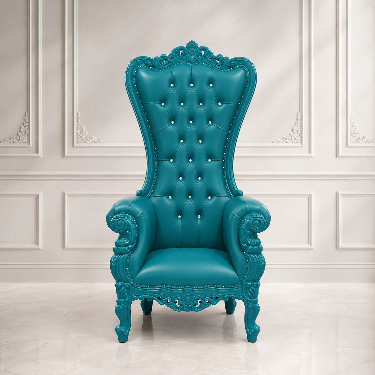 Chloe Throne Chair - Vinyl