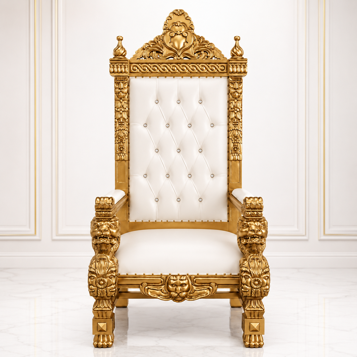King Samuel 68 Lion Throne Chair