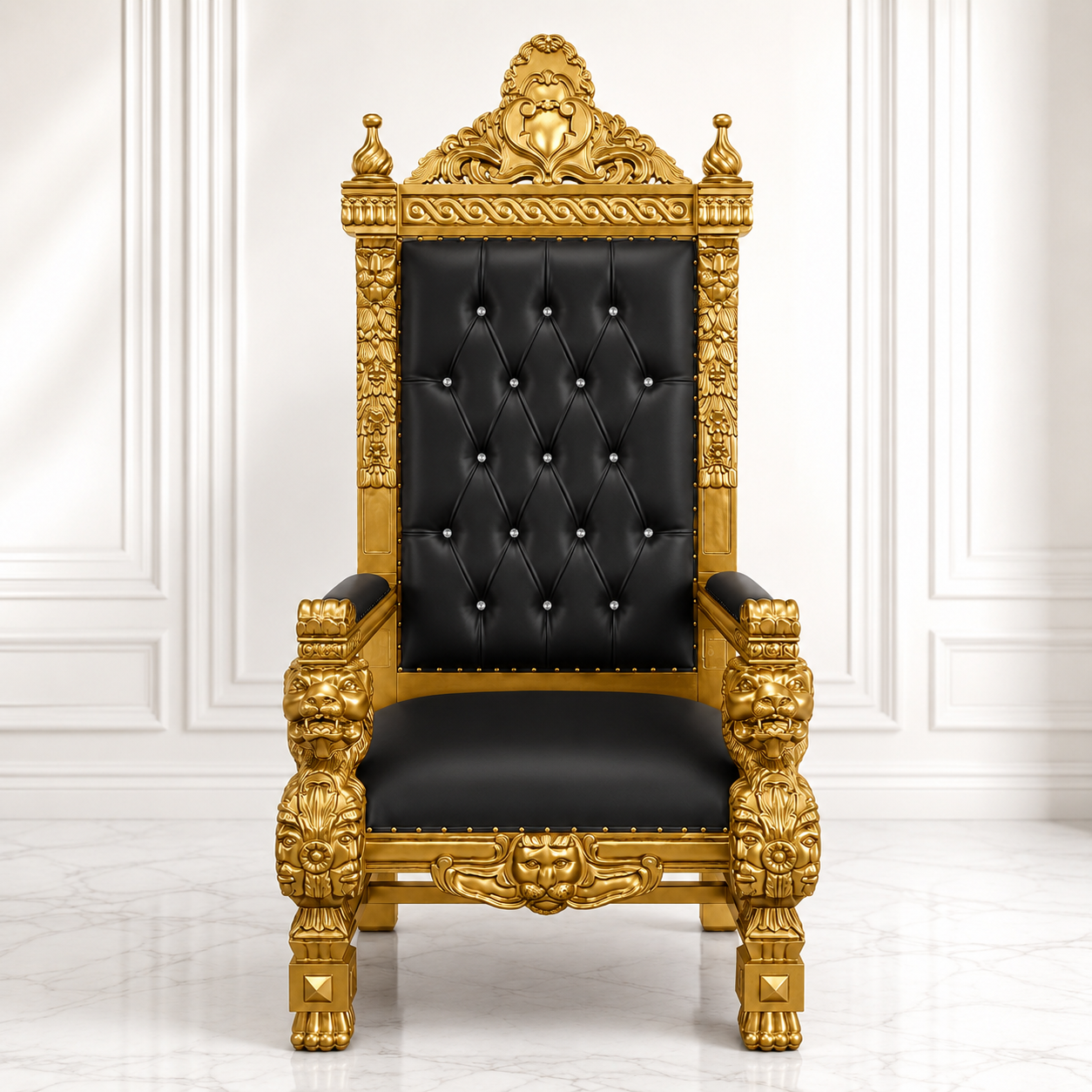 King Samuel 68 Lion Throne Chair