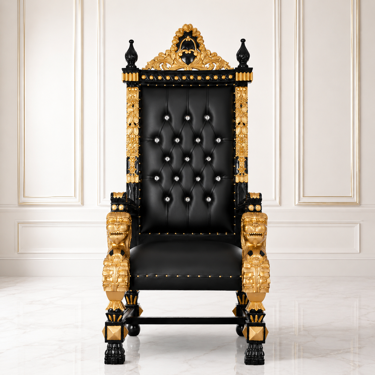 King Samuel 68 Lion Throne Chair