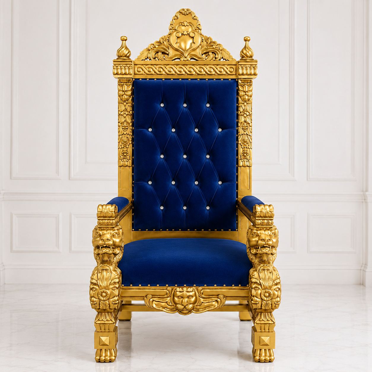 King Samuel 68 Lion Throne Chair