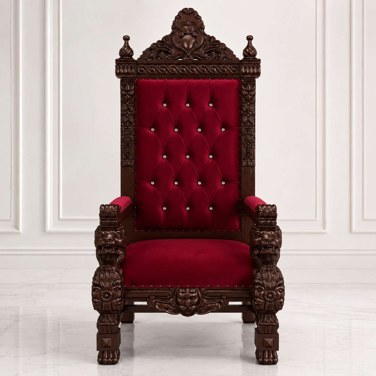 King Samuel 68 Lion Throne Chair