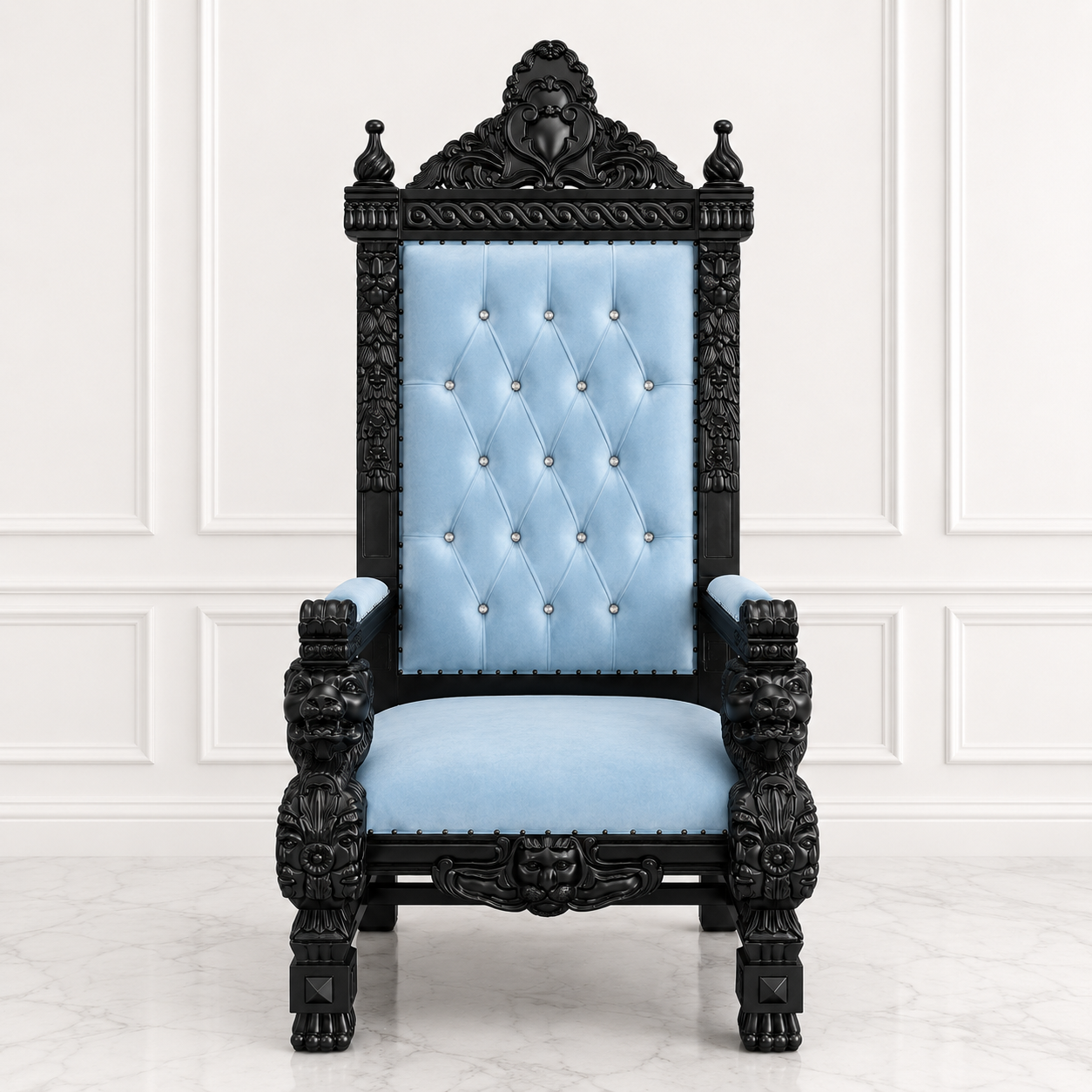 King Samuel 68 Lion Throne Chair