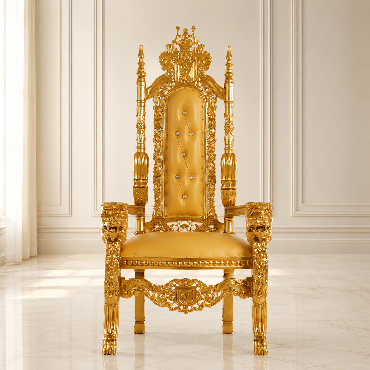 King David Lion Throne Chair - Vinyl