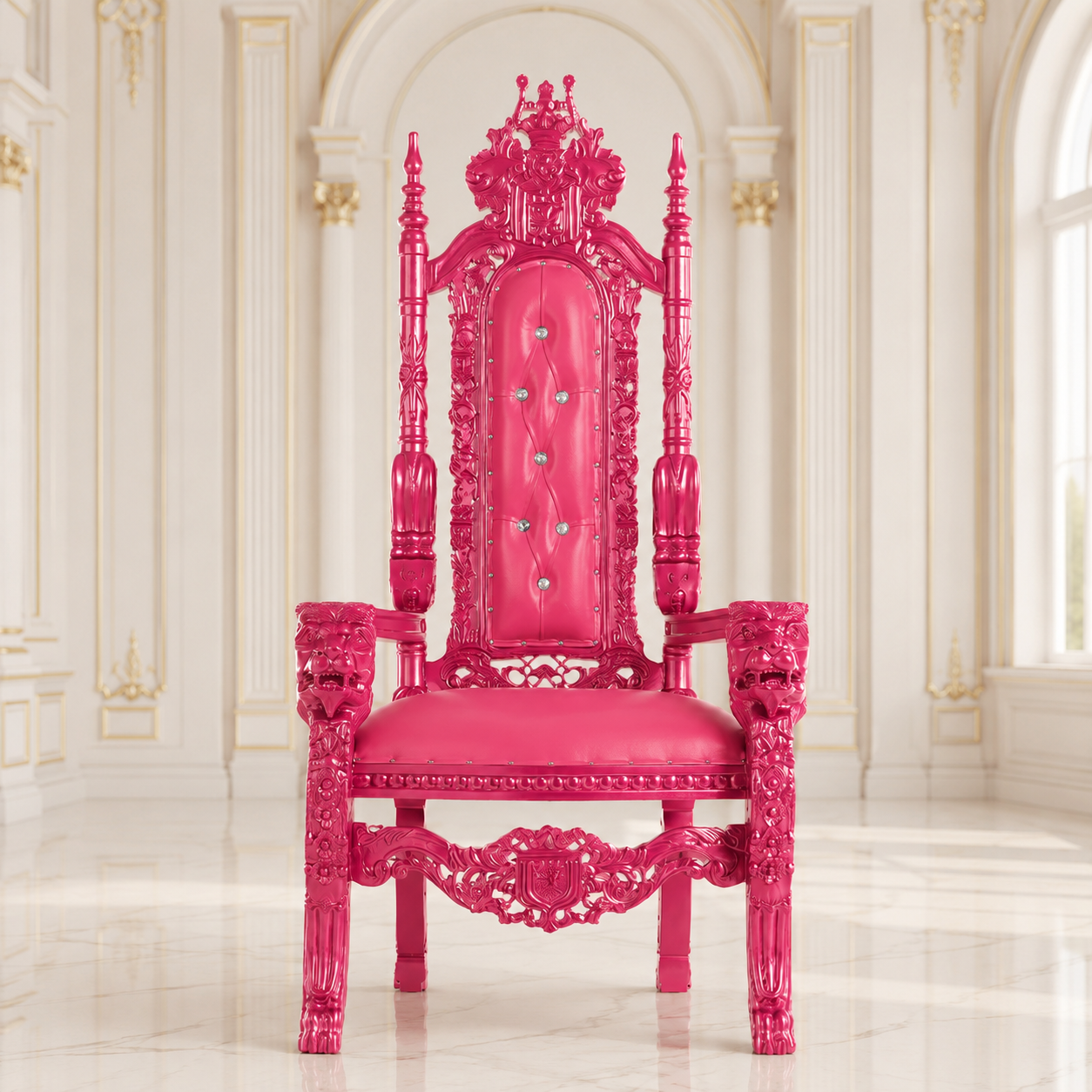 King David Lion Throne Chair - Vinyl