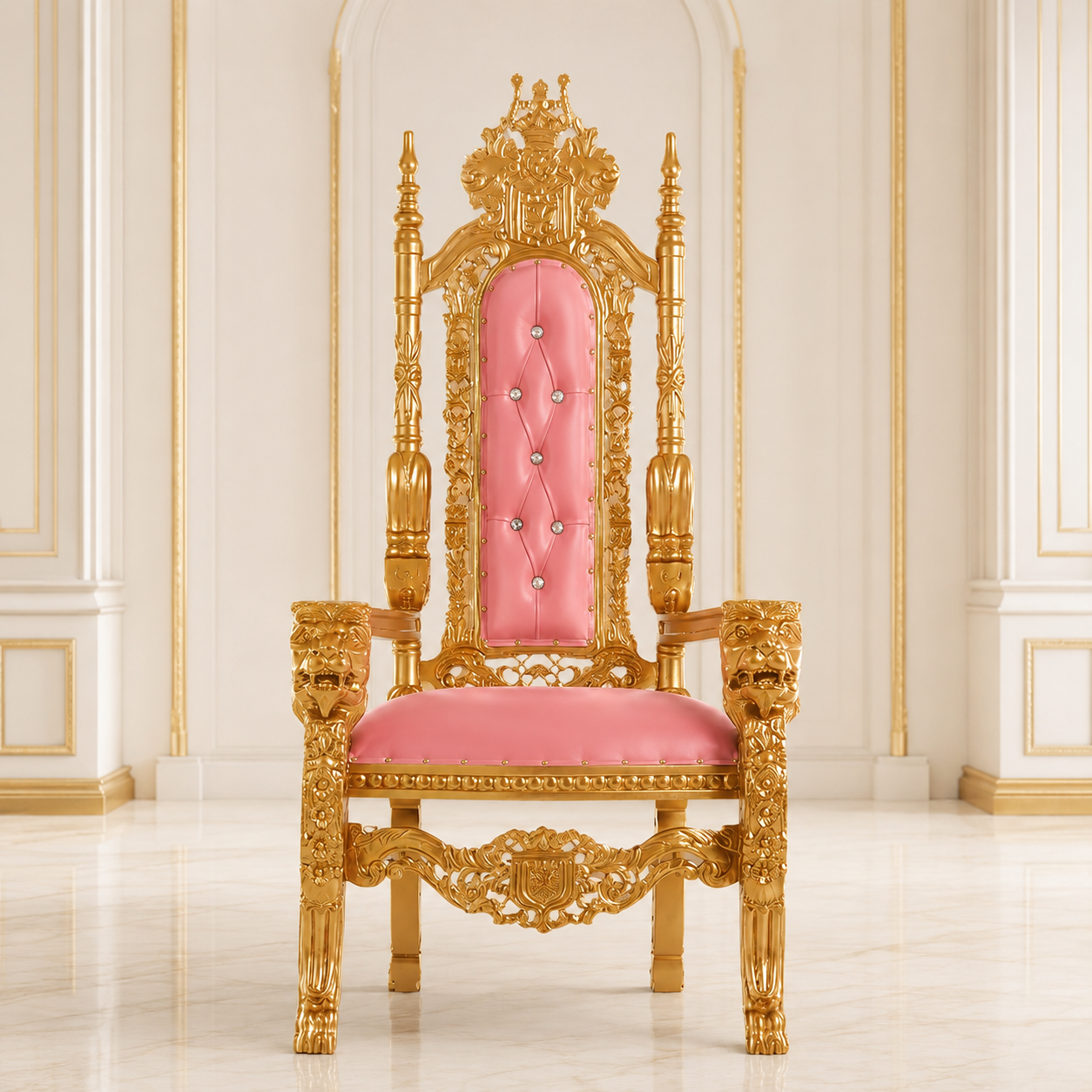 King David Lion Throne Chair - Vinyl