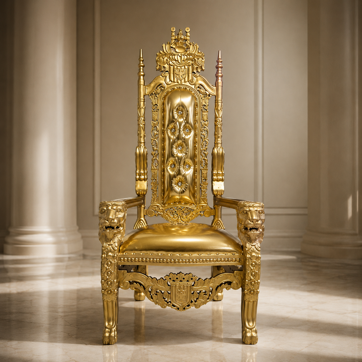 King David Lion Throne Chair - Vinyl