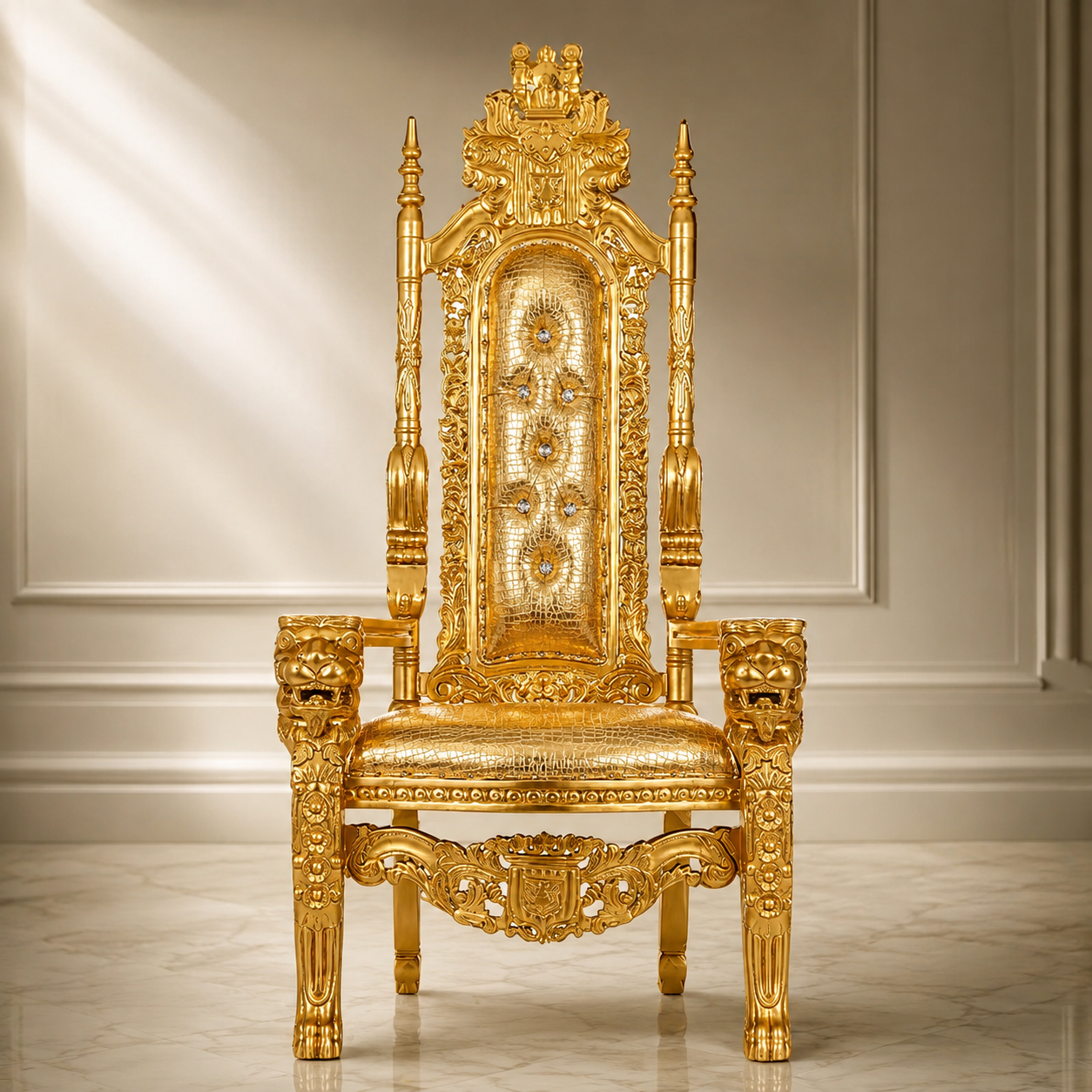King David Lion Throne Chair - Vinyl