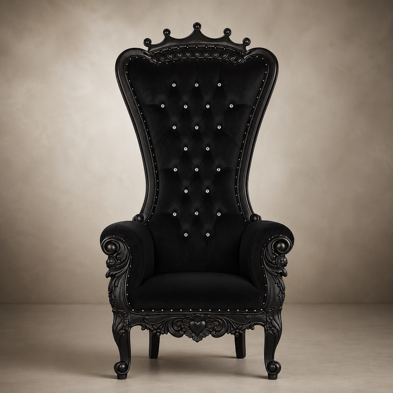 Crown Top Tiffany Throne Chair