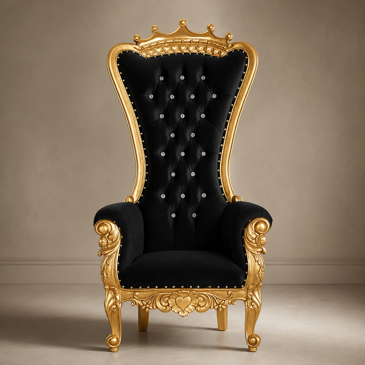 Crown Top Tiffany Throne Chair