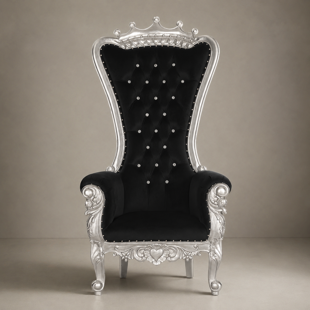 Crown Top Tiffany Throne Chair