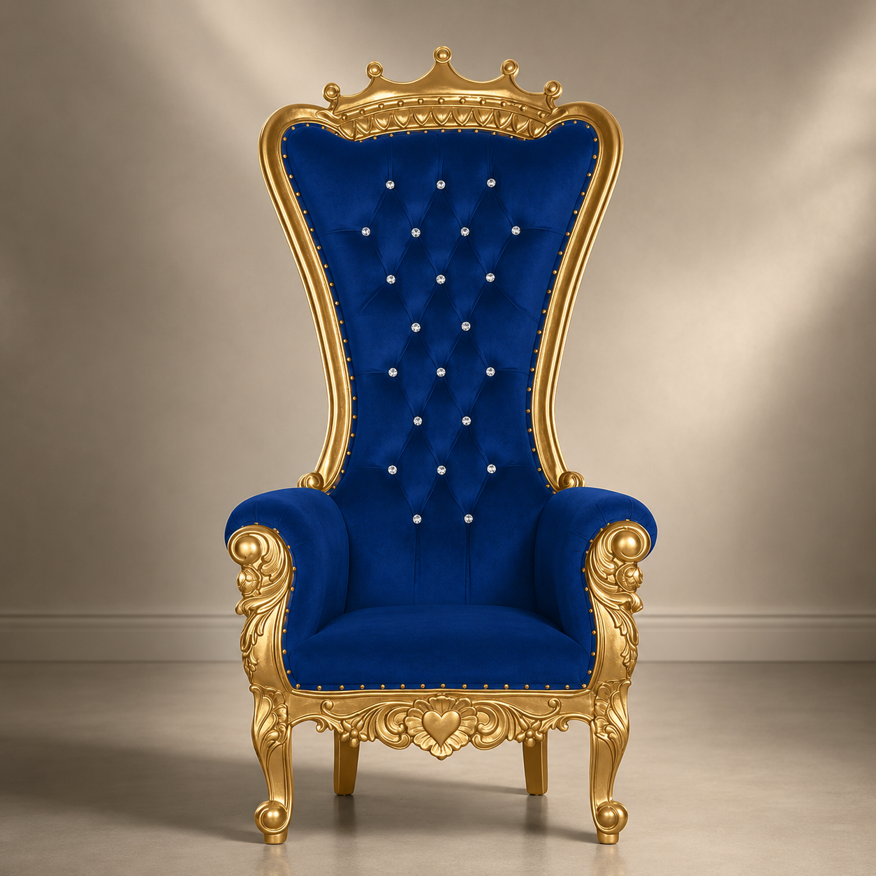 Crown Top Tiffany Throne Chair